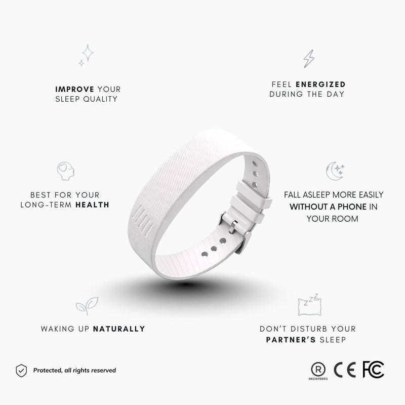 100% Wake-Up Alarm - White