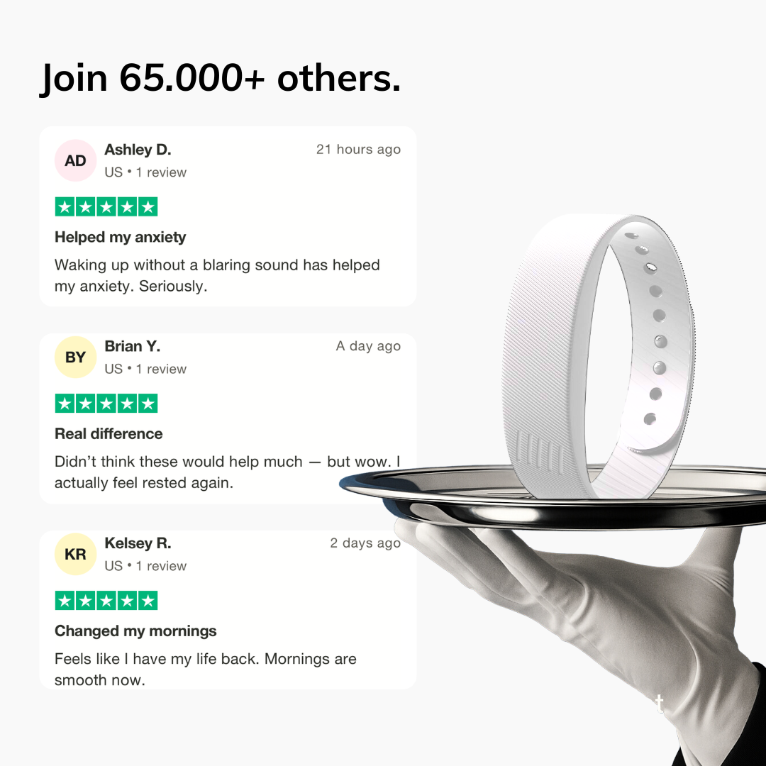 100% Wake-Up Alarm - White