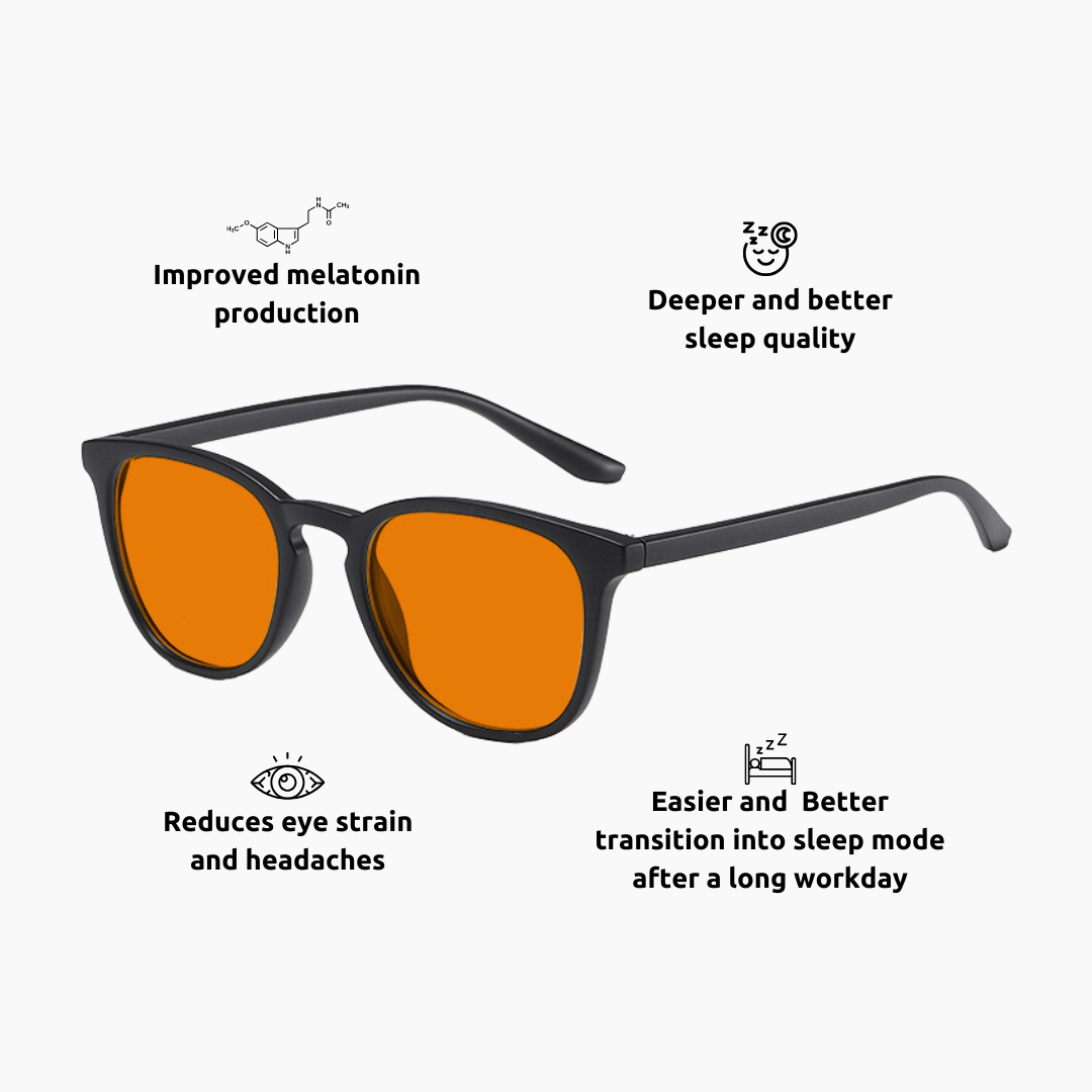100% Blue Light Glasses - For Deep Sleepers